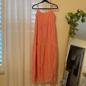 American Eagle Outfitters Peach Maxi Dress